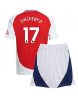 Arsenal Oleksandr Zinchenko #17 Domácí dres pro děti 2024-25 Krátký Rukáv (+ trenýrky)